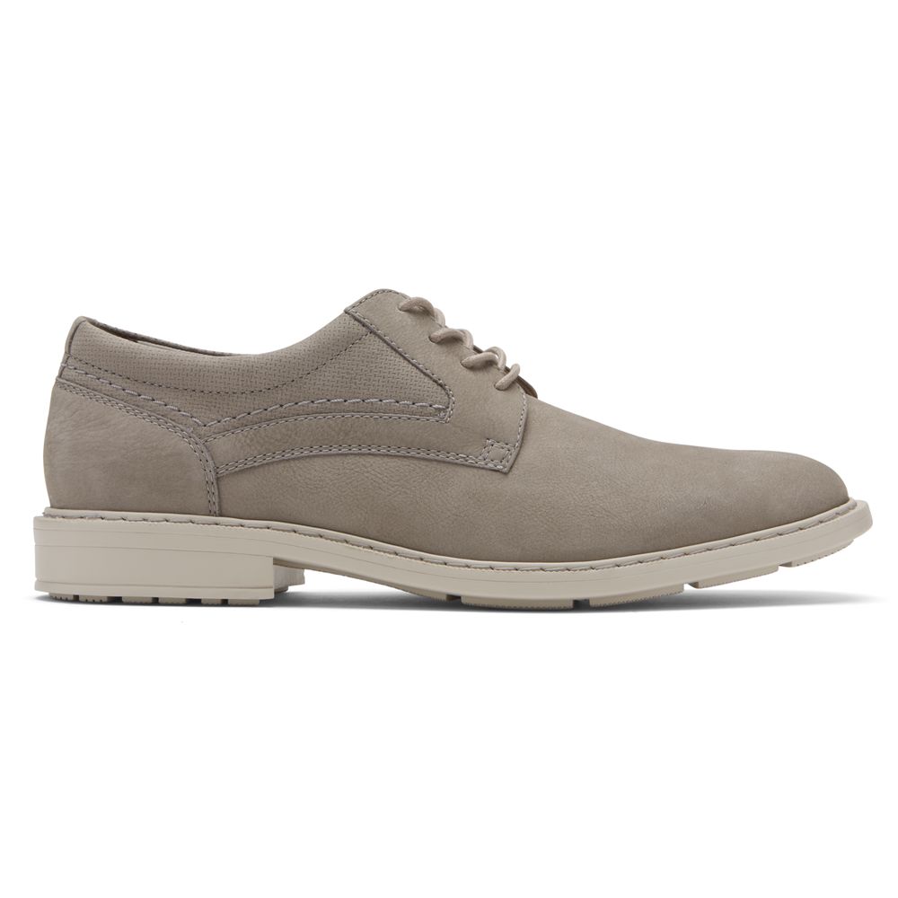 Pantofi Oxford Barbati Rockport Tanner Plain Toe Bej - Romania 6438-MYRVA